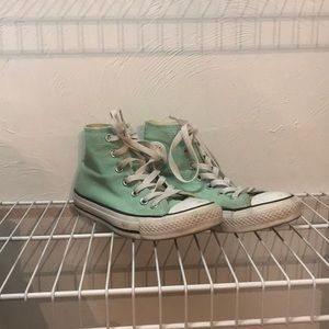 Converse Mint Green Hightops Unisex